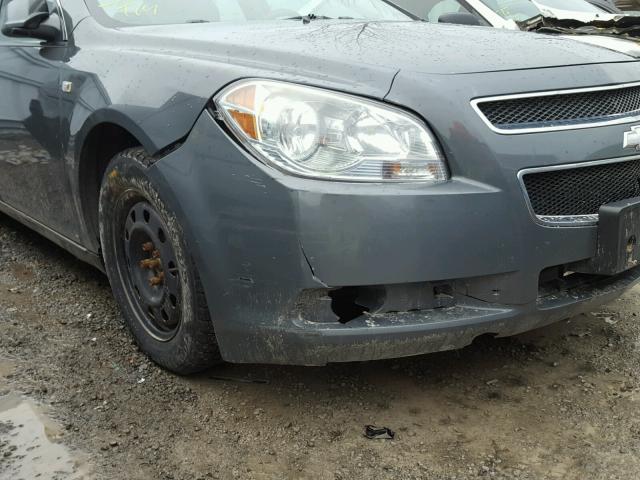 1G1ZH57B18F169725 - 2008 CHEVROLET MALIBU 1LT GRAY photo 9