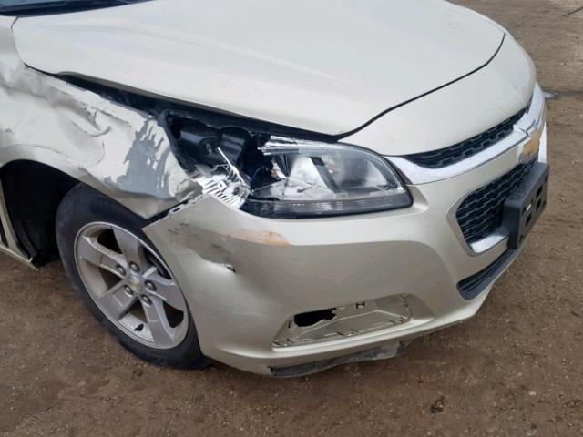 1G11B5SLXEF113910 - 2014 CHEVROLET MALIBU LS GOLD photo 9