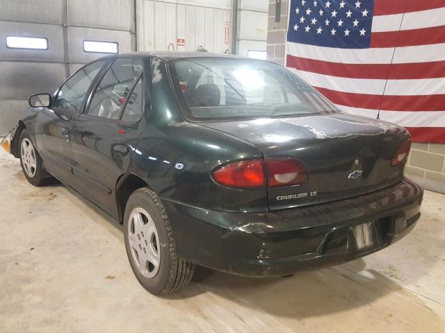 1G1JF524327451376 - 2002 CHEVROLET CAVALIER L GREEN photo 3