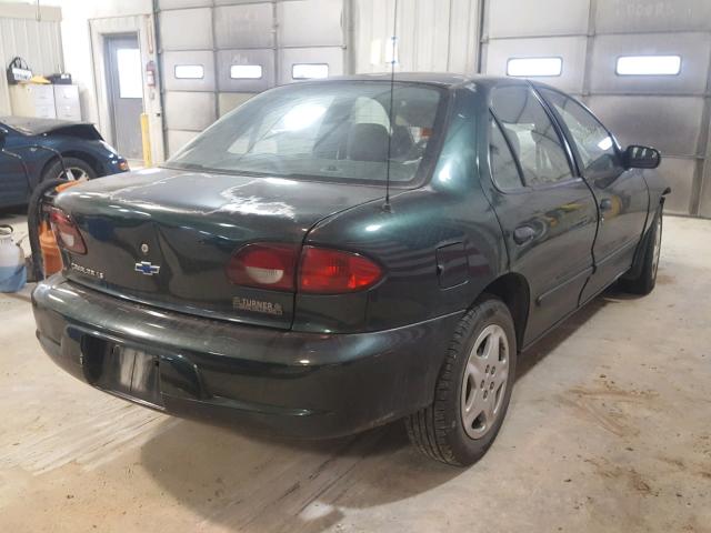 1G1JF524327451376 - 2002 CHEVROLET CAVALIER L GREEN photo 4