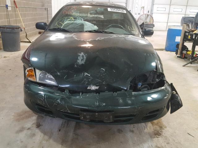 1G1JF524327451376 - 2002 CHEVROLET CAVALIER L GREEN photo 9