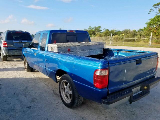 1FTYR14E71TA24638 - 2001 FORD RANGER SUP BLUE photo 3