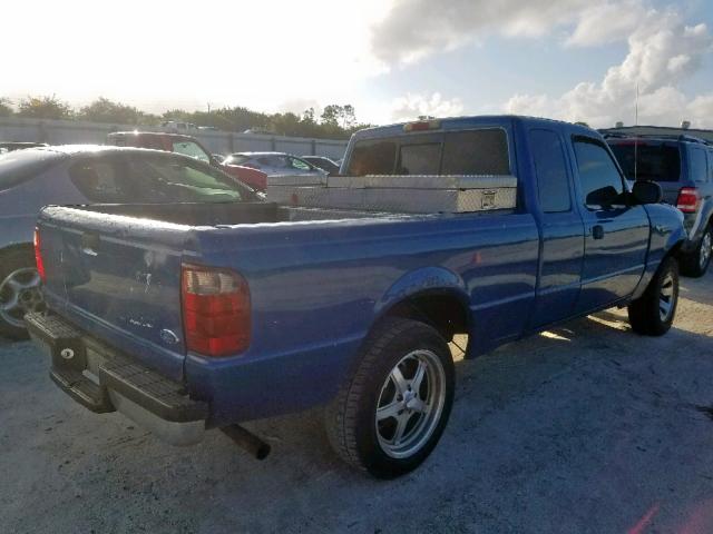 1FTYR14E71TA24638 - 2001 FORD RANGER SUP BLUE photo 4