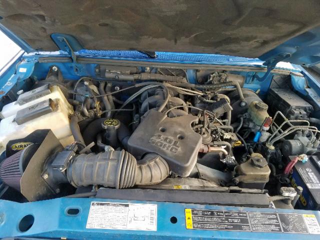 1FTYR14E71TA24638 - 2001 FORD RANGER SUP BLUE photo 7