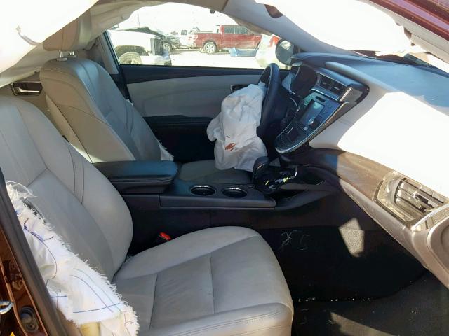 4T1BK1EB3GU225594 - 2016 TOYOTA AVALON XLE BURGUNDY photo 5