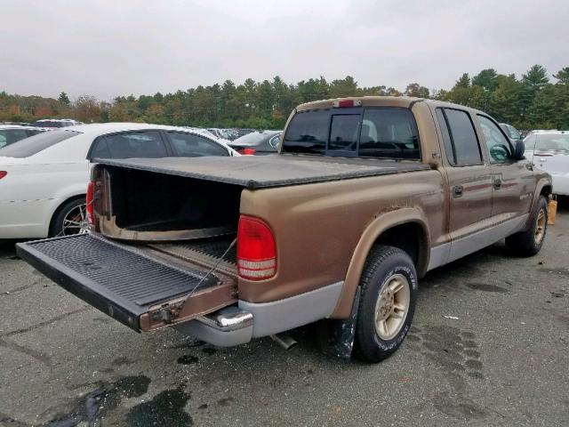 1B7GL2AX6YS695436 - 2000 DODGE DAKOTA QUA TAN photo 4