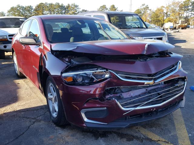 1G1ZB5ST6GF264989 - 2016 CHEVROLET MALIBU LS ბურგუნდია ფოტო 1
