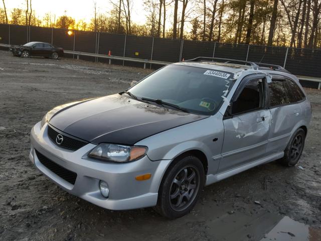 JM1BJ245431102729 - 2003 MAZDA PROTEGE PR SILVER photo 2