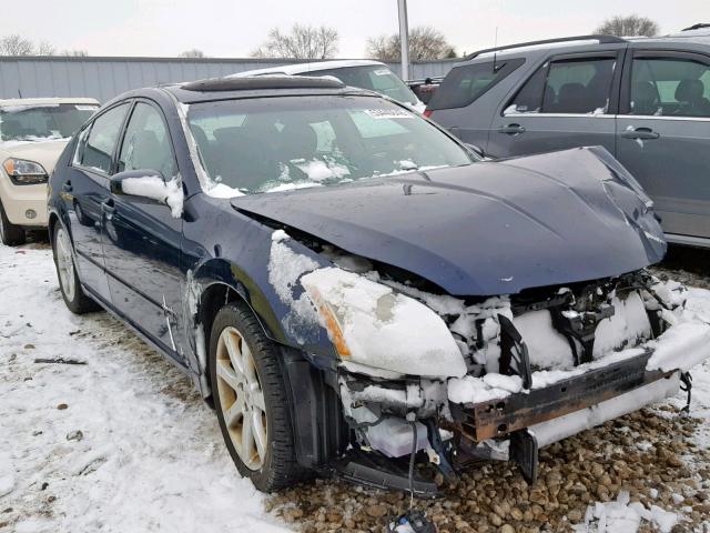 1N4BA41E78C835990 - 2008 NISSAN MAXIMA SE BLUE photo 1