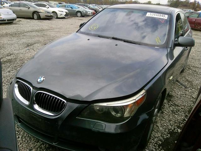 WBANB53597CN93691 - 2007 BMW 550 I GRAY photo 2