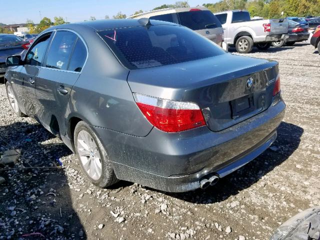 WBANB53597CN93691 - 2007 BMW 550 I GRAY photo 3