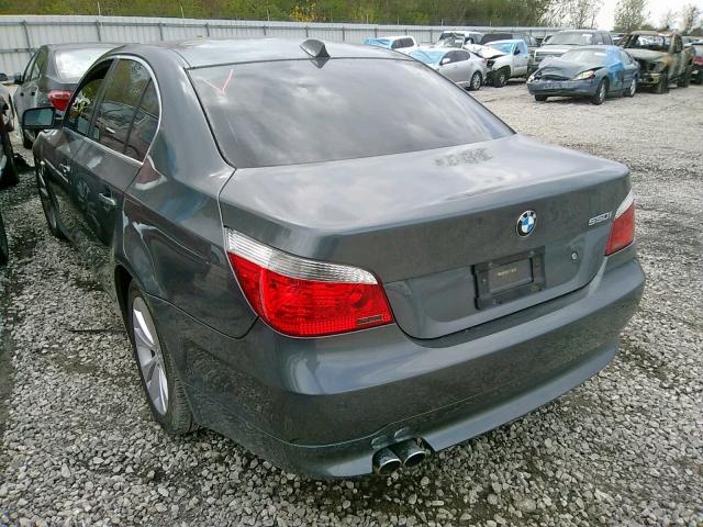 WBANB53597CN93691 - 2007 BMW 550 I GRAY photo 4