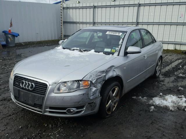 WAUDF68E05A424487 - 2005 AUDI A4 2.0T QU SILVER photo 2