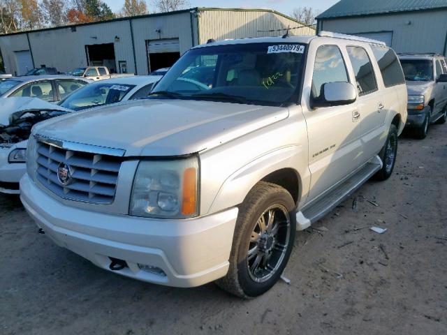 3GYFK66N95G132178 - 2005 CADILLAC ESCALADE E WHITE photo 2