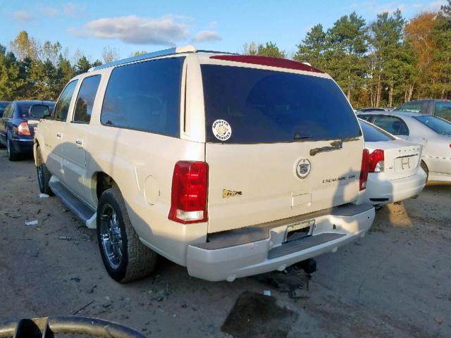 3GYFK66N95G132178 - 2005 CADILLAC ESCALADE E WHITE photo 3