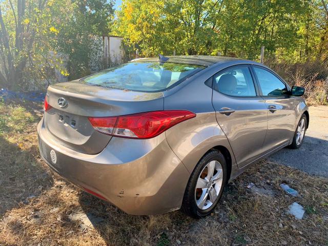 5NPDH4AE9DH450265 - 2013 HYUNDAI ELANTRA GL BROWN photo 4