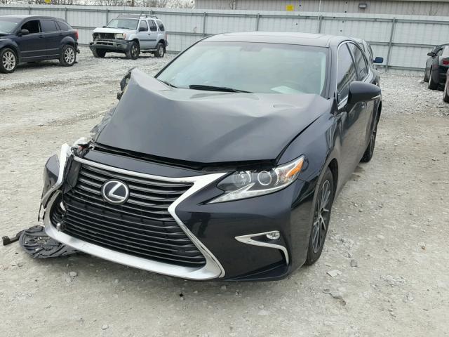 58ABK1GG6GU030221 - 2016 LEXUS ES 350 BLACK photo 2