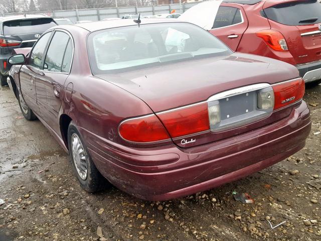 1G4HP52K35U177406 - 2005 BUICK LESABRE CU BURGUNDY photo 3