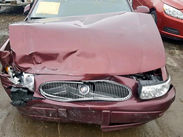 1G4HP52K35U177406 - 2005 BUICK LESABRE CU BURGUNDY photo 7