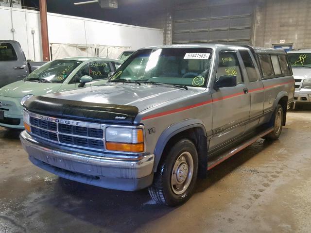 1B7FL23X1MS308469 - 1991 DODGE DAKOTA RED photo 2