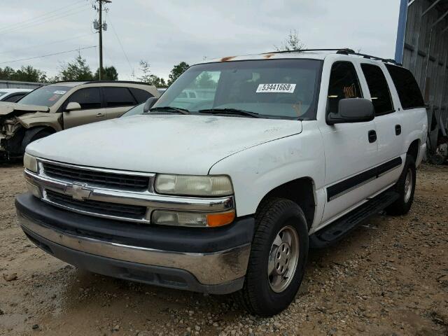 1GNEC16T11J205009 - 2001 CHEVROLET SUBURBAN WHITE photo 2