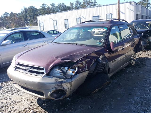 4S3BH686917618245 - 2001 SUBARU LEGACY OUT TWO TONE photo 2