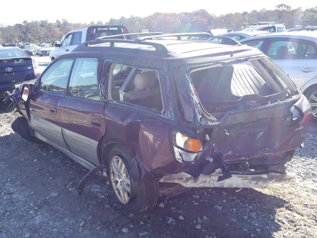 4S3BH686917618245 - 2001 SUBARU LEGACY OUT TWO TONE photo 3