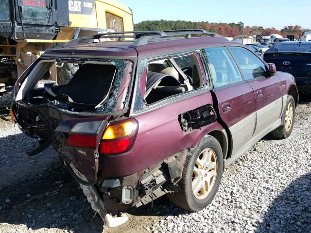 4S3BH686917618245 - 2001 SUBARU LEGACY OUT TWO TONE photo 4