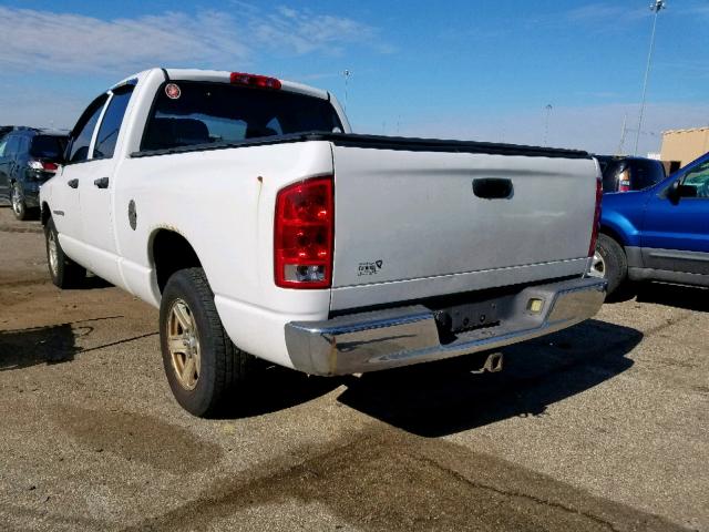 1D7HA18D94J129888 - 2004 DODGE RAM 1500 S WHITE photo 3