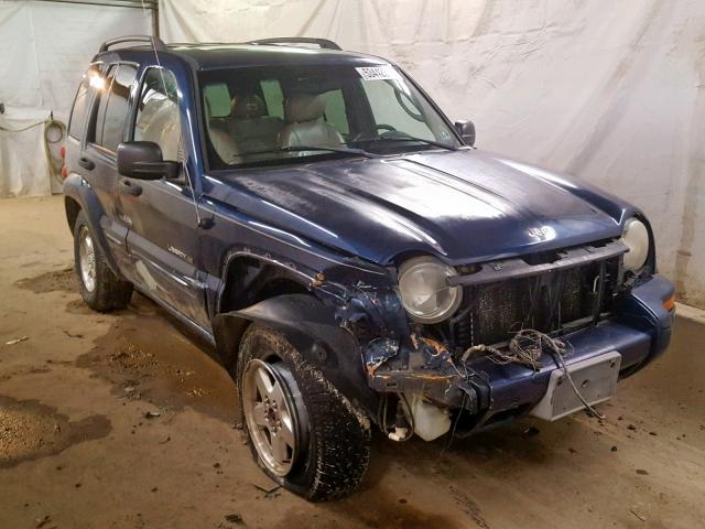 1J4GL58K33W514123 - 2003 JEEP LIBERTY LI BLUE photo 1