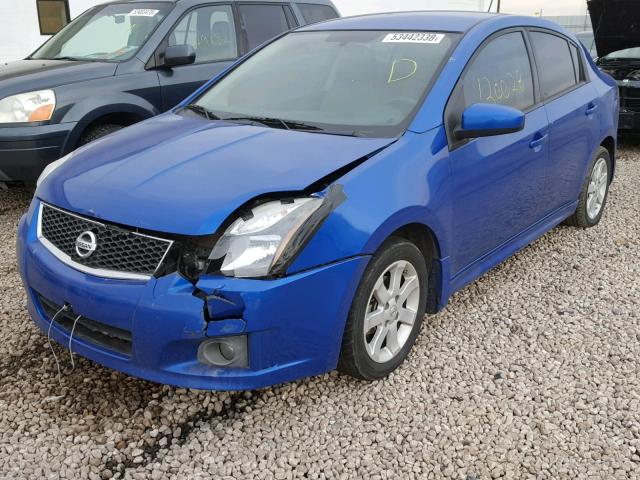 3N1AB6AP3BL726327 - 2011 NISSAN SENTRA 2.0 BLUE photo 2