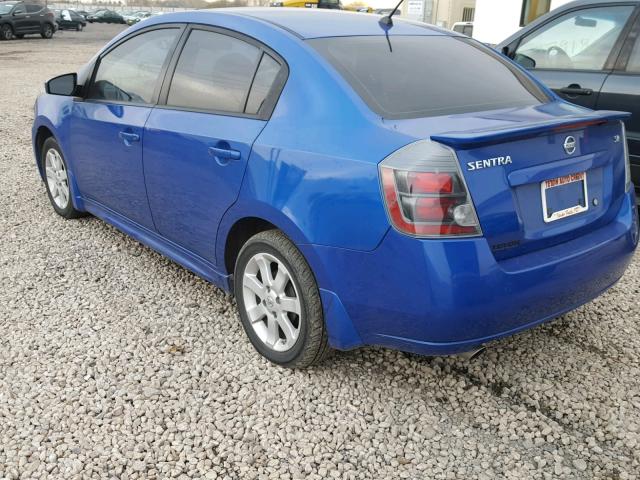 3N1AB6AP3BL726327 - 2011 NISSAN SENTRA 2.0 BLUE photo 3