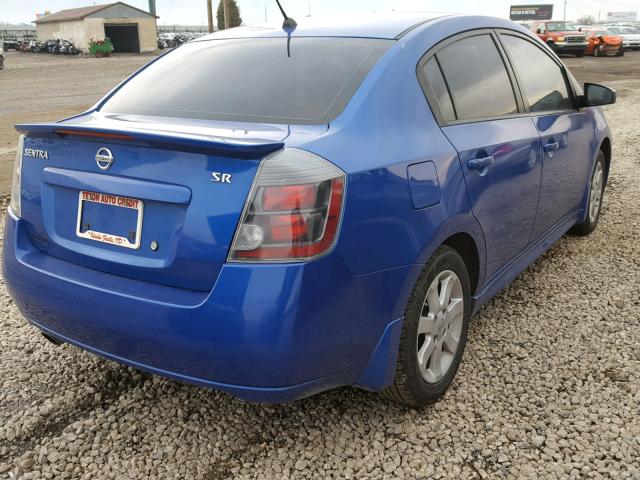 3N1AB6AP3BL726327 - 2011 NISSAN SENTRA 2.0 BLUE photo 4