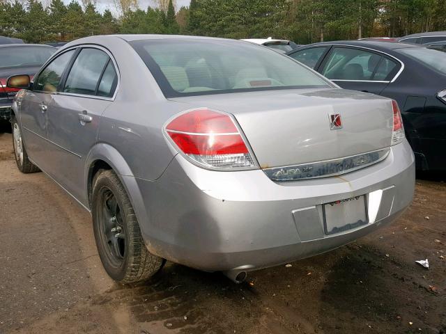 1G8ZS57B98F259854 - 2008 SATURN AURA XE SILVER photo 3