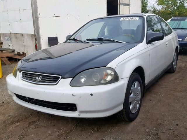 1HGEJ6125TL047227 - 1996 HONDA CIVIC DX WHITE photo 2