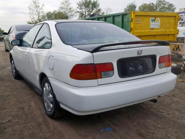 1HGEJ6125TL047227 - 1996 HONDA CIVIC DX WHITE photo 3