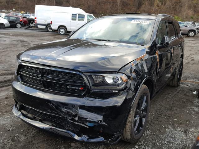 1C4RDJDG5JC386617 - 2018 DODGE DURANGO GT BLACK photo 2