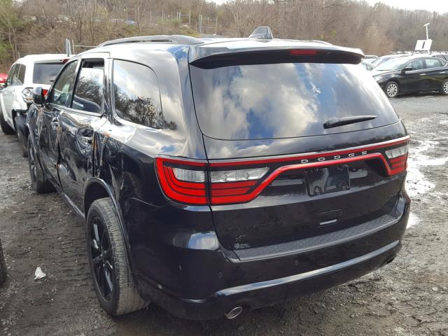 1C4RDJDG5JC386617 - 2018 DODGE DURANGO GT BLACK photo 3