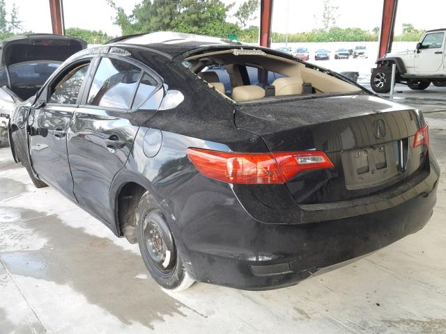 19VDE1F50DE004924 - 2013 ACURA ILX 20 PRE BLACK photo 3