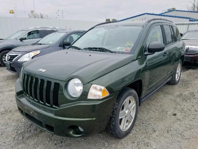 1J8FF47W38D537341 - 2008 JEEP COMPASS SP GREEN photo 2