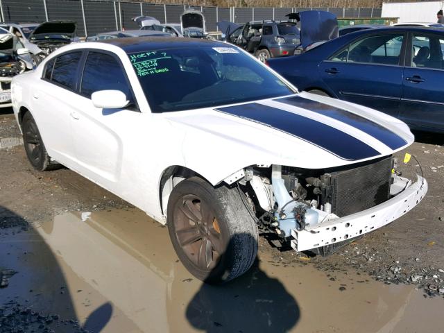 2C3CDXHG8FH851659 - 2015 DODGE CHARGER SX WHITE photo 1