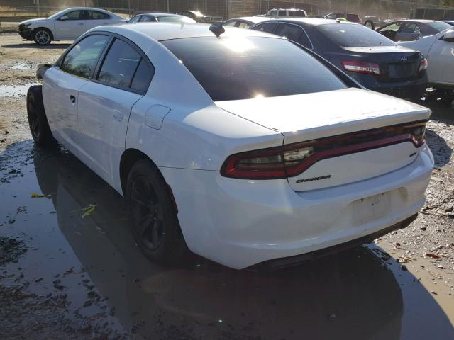 2C3CDXHG8FH851659 - 2015 DODGE CHARGER SX WHITE photo 3