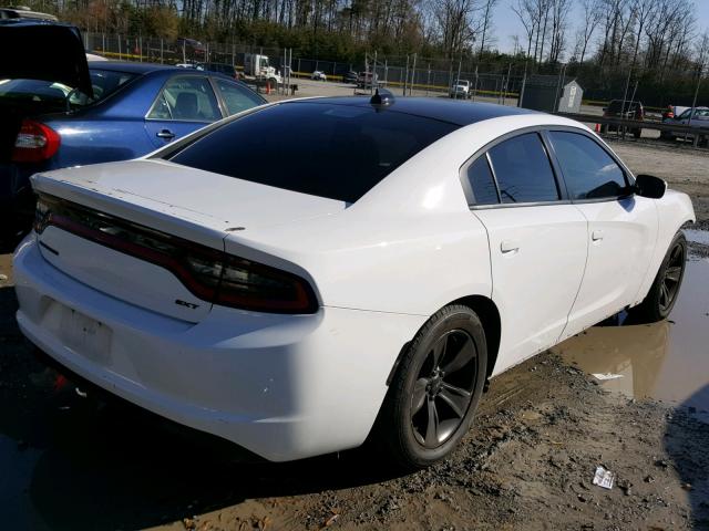 2C3CDXHG8FH851659 - 2015 DODGE CHARGER SX WHITE photo 4