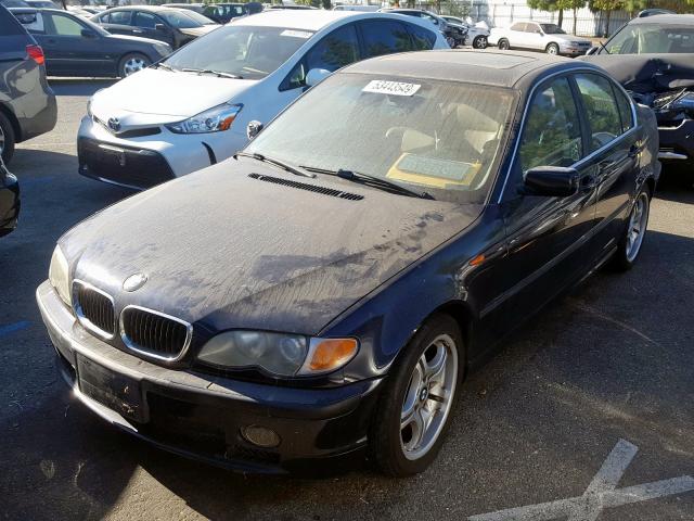 WBAEV53443KM28677 - 2003 BMW 330 I BLUE photo 2