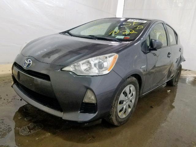 JTDKDTB34C1525728 - 2012 TOYOTA PRIUS C GRAY photo 2