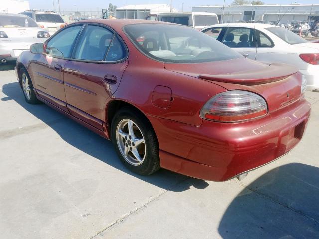 1G2WP52K6YF256318 - 2000 PONTIAC GRAND PRIX Қызыл фото 3
