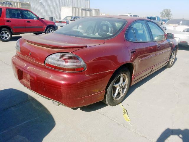 1G2WP52K6YF256318 - 2000 PONTIAC GRAND PRIX Қызыл фото 4