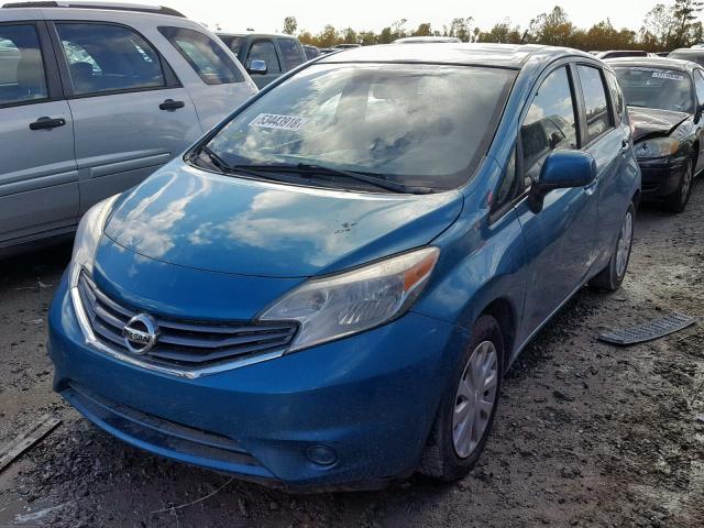 3N1CE2CP8EL388160 - 2014 NISSAN VERSA NOTE BLUE photo 2