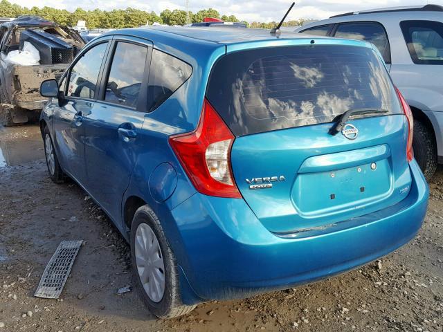 3N1CE2CP8EL388160 - 2014 NISSAN VERSA NOTE BLUE photo 3