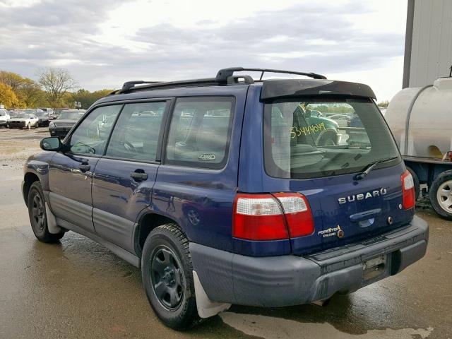 JF1SF63512H755234 - 2002 SUBARU FORESTER L BLUE photo 3